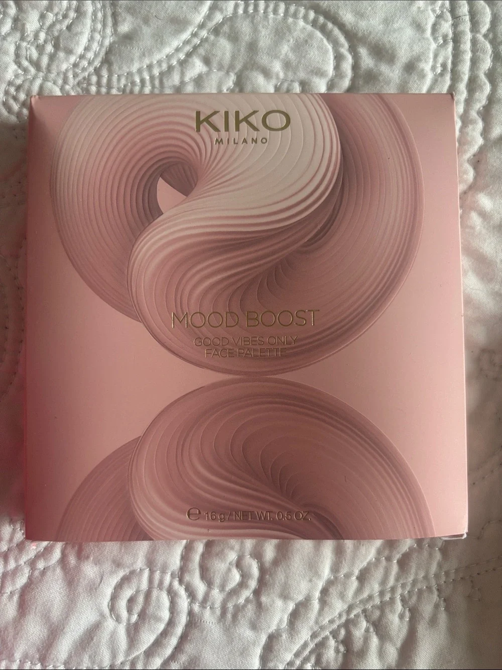 Kiko Milano Makeup Palette Box in Hot Pink with Gold Accent